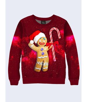 Свитшот Gingerbread Man and candy