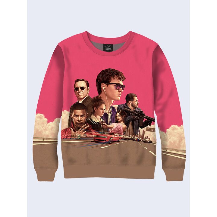 Мужской Свитшот Baby Driver characters