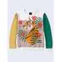 Женский Свитшот Tiger and tropical flowers