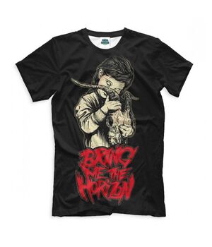 Прикольная футболка с рисунком Девочка Bring Me the Horizon