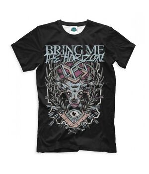 Прикольная футболка с рисунком Олень Bring Me the Horizon