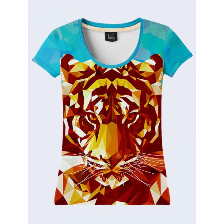 Женская Футболка Bright tiger