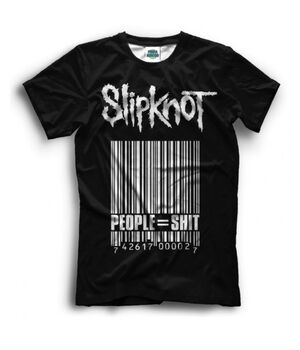 Прикольная футболка с рисунком Штрихкод Slipknot