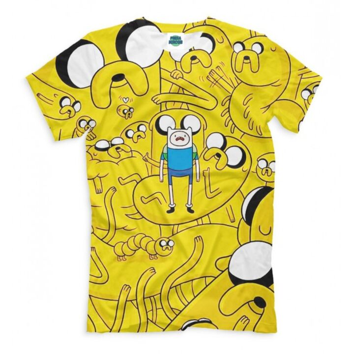 Мужская Прикольная футболка с рисунком Разный Джейк Adventure Time