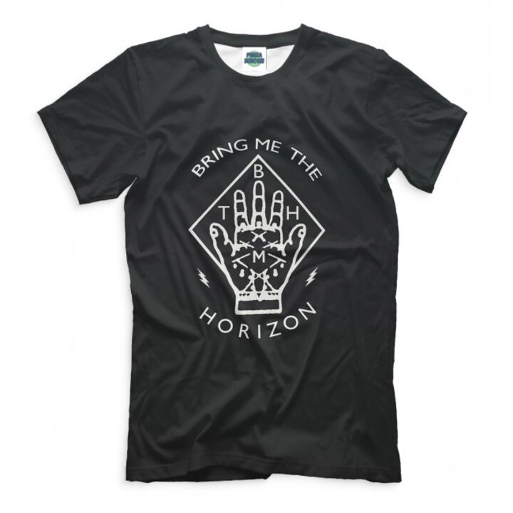 Прикольна чоловіча футболка з малюнком Рука Bring Me the Horizon