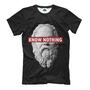 Мужская Стильная футболки с принтом Know Nothing