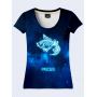 Женская Футболка Pisces zodiak