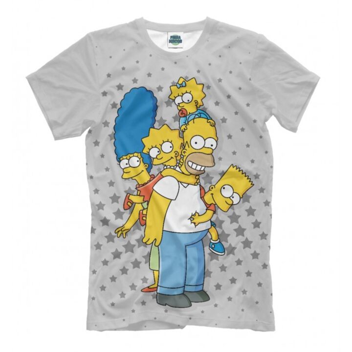 Чоловіча Модна футболка з малюнком The Simpsons