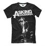 Мужская Прикольная футболка с рисунком Вокал Asking Alexandria
