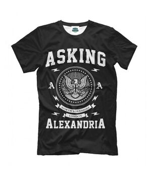 Прикольная футболка с рисунком Ч.Б Asking Alexandria
