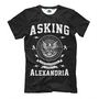 Мужская Прикольная футболка с рисунком Ч.Б Asking Alexandria
