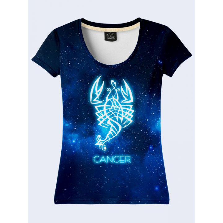 Женская Футболка Cancer zodiak