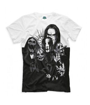 Прикольная футболка с рисунком Ч.Б Slipknot