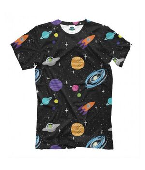 Стильная футболка с рисунком Bright Space