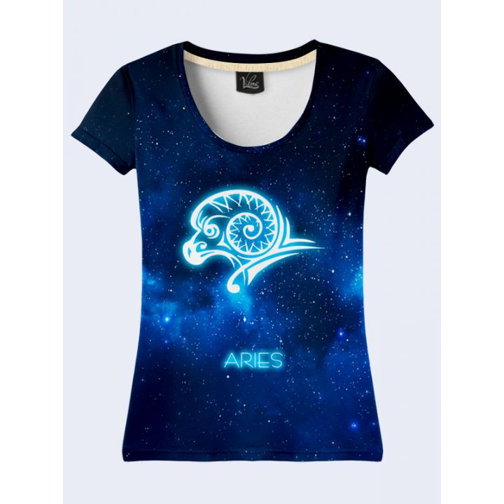 Женская Футболка Aries zodiak