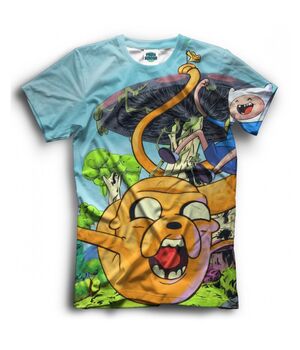 Прикольная футболка с рисунком Веселые Adventure Time