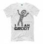 Мужская Прикольная футболка с рисунком BabyGroot