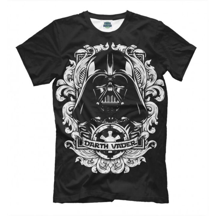 Мужская Прикольная футболка с рисунком Стар Варс Star Wars Darth Vader