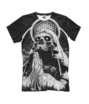 Стильная футболка с рисунком Череп Белая Bring Me the Horizon