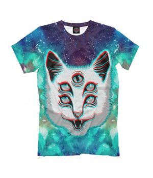 Модная футболка с рисунком HypnoCat
