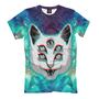 Мужская Модная футболка с рисунком HypnoCat