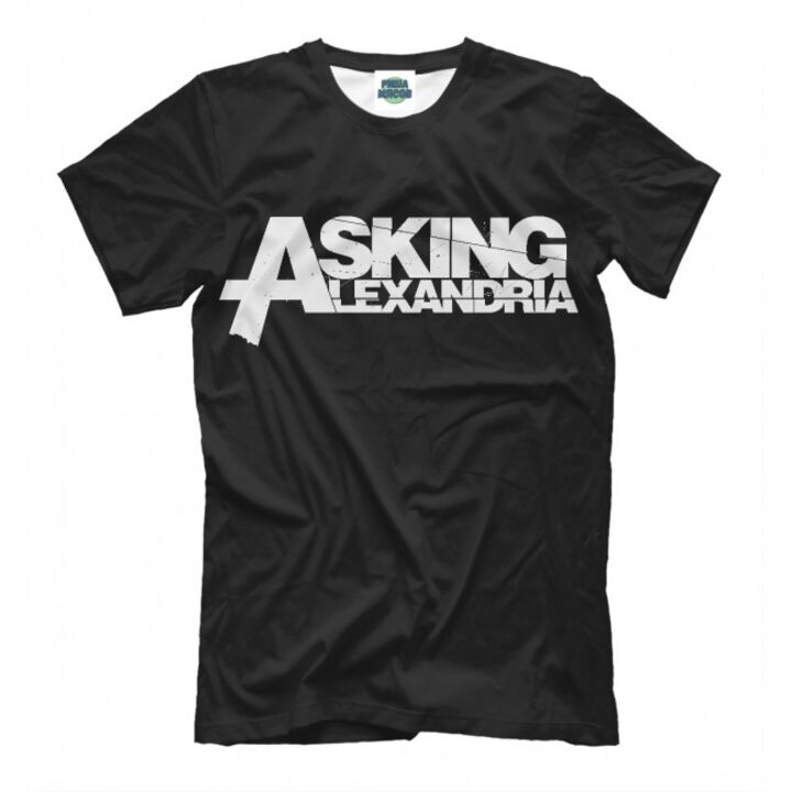 Прикольна чоловіча футболка з малюнком лого Asking Alexandria