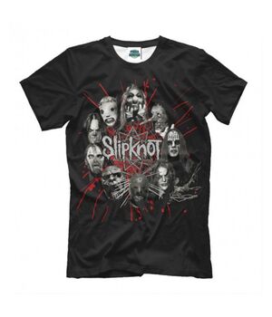 Прикольна футболка з малюнком Фотот по колу Slipknot
