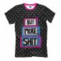 Мужская Стильная футболки с принтом Buy More Shit