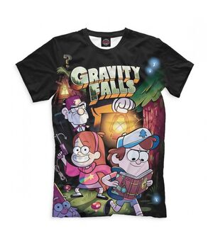 Модная футболка с рисунком Gravity Falls Дипер с книгой