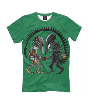 Прикольна футболка з малюнком Alien vs Predator