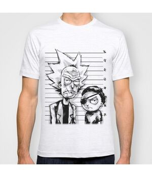 Прикольная футболка Rick and Morty космические пираты