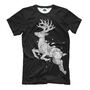 Мужская Стильная футболки с принтом Geometric dark deer
