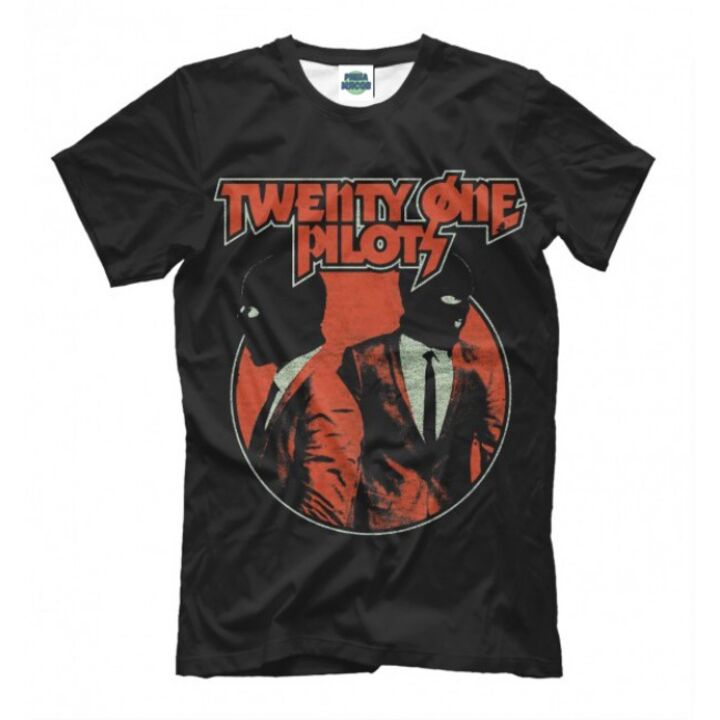 Мужская Стильная футболка с рисунком В масках Twenty One Pilots