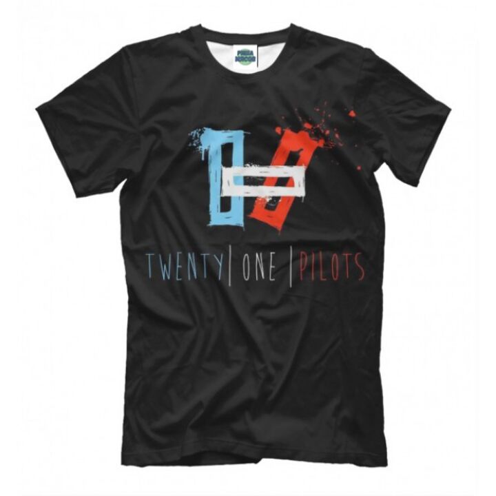 Чоловіча Стильна футболка з малюнком Лого twenty one pilots