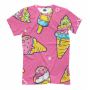Женская Прикольная футболка с рисунком Мороженое
