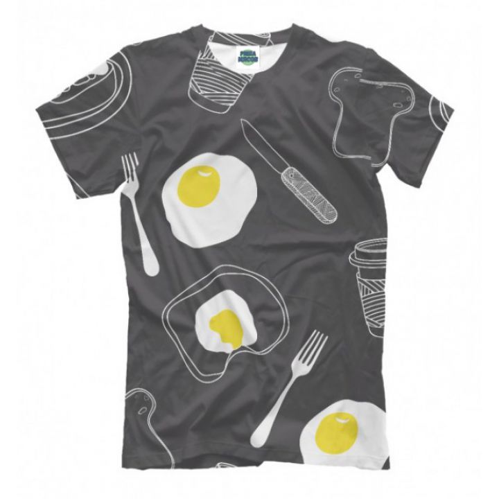 Прикольна жіноча футболка з малюнком Сніданок