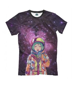 Модная футболка с рисунком Space Lolipop
