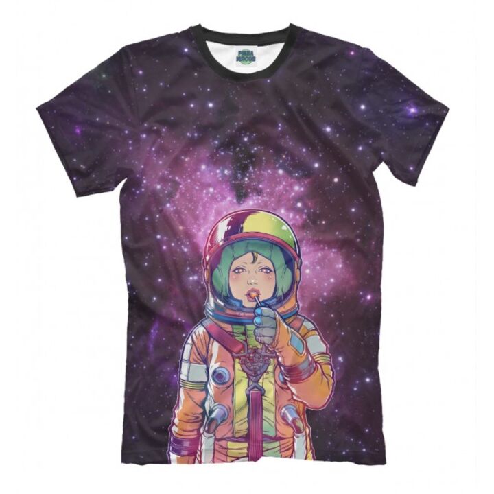 Женская Модная футболка с рисунком Space Lolipop