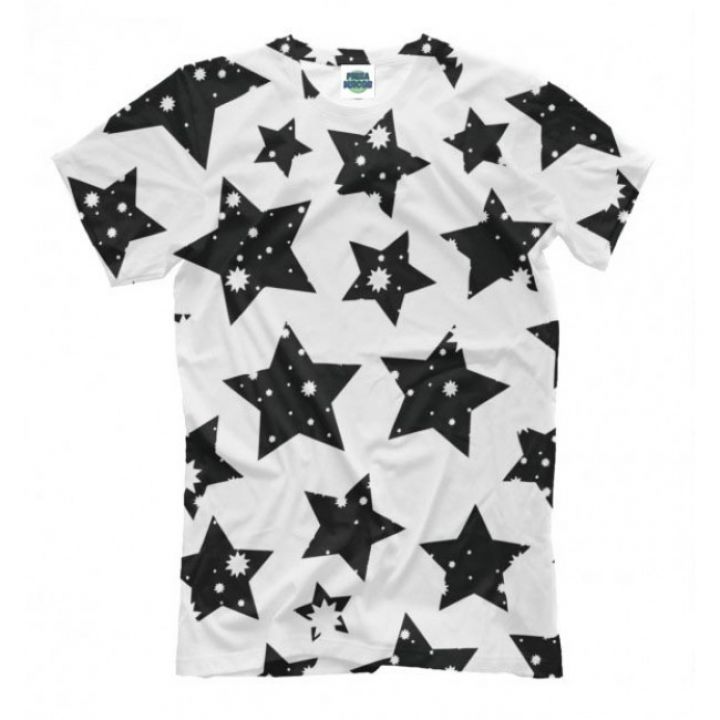 Женская Стильная футболки с принтом Звездочки