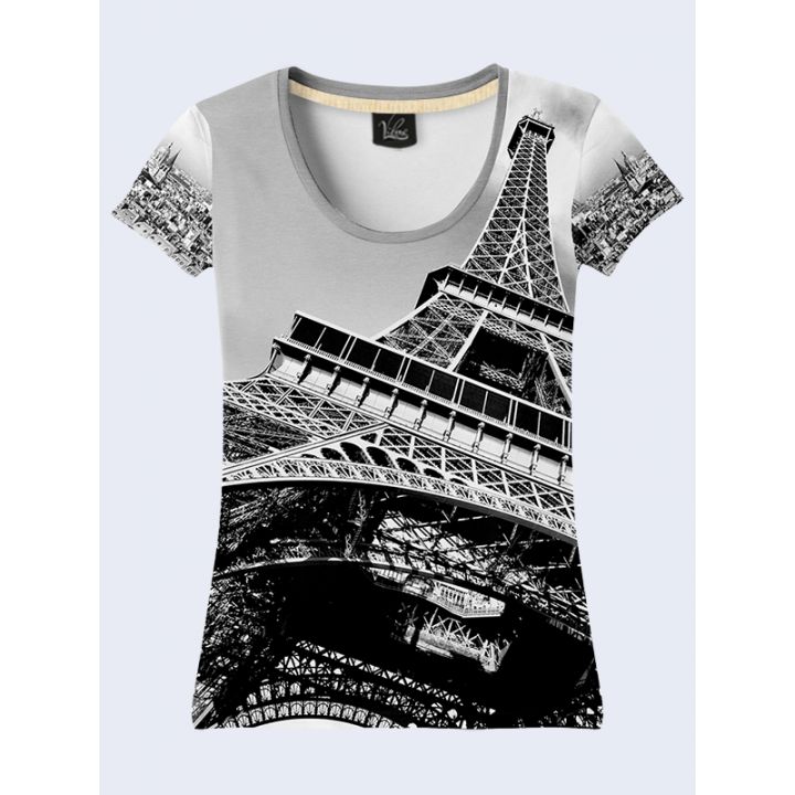 Футболка Черно-белый Париж