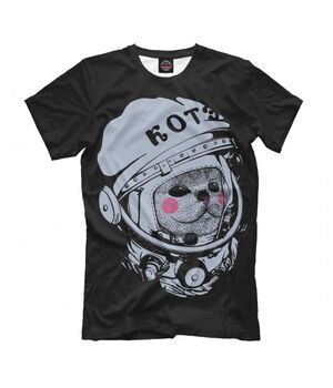 Модная футболка с рисунком Space Котэ