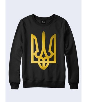 Свитшот женский "Золотой Трезубец" черный