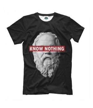 Стильная футболки с принтом Know Nothing