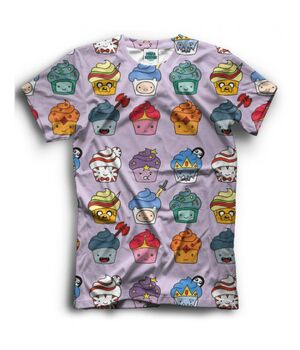 Прикольная футболка с рисунком кексы Adventure Time