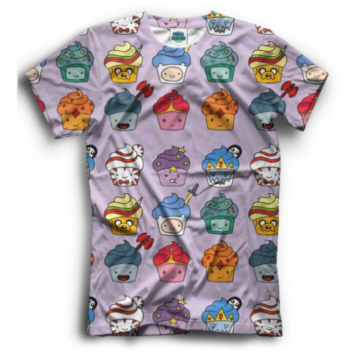 Прикольна жіноча футболка з малюнком кекси Adventure Time