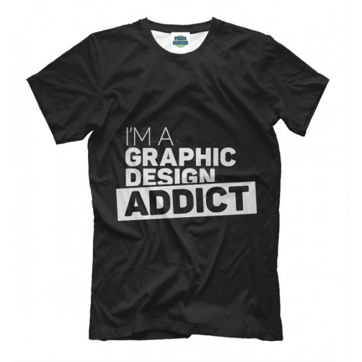 Жіноча Стильна футболки з принтом Graphic design addict
