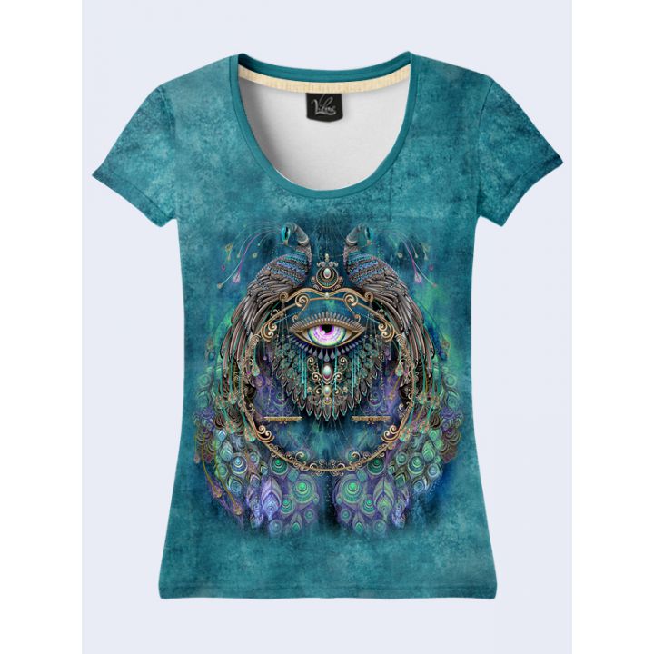 Футболка Павлины в узорах
