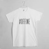 Футболка #offine чоловіча, Білий