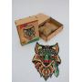 Фігурні дерев'яні пазли Fox, розмір S, 65 деталей Карт коробка