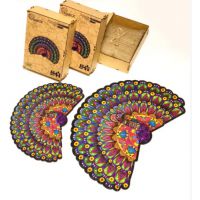 Фігурні дерев'яні пазли Павич, розмір М, 152 деталі Дер коробка